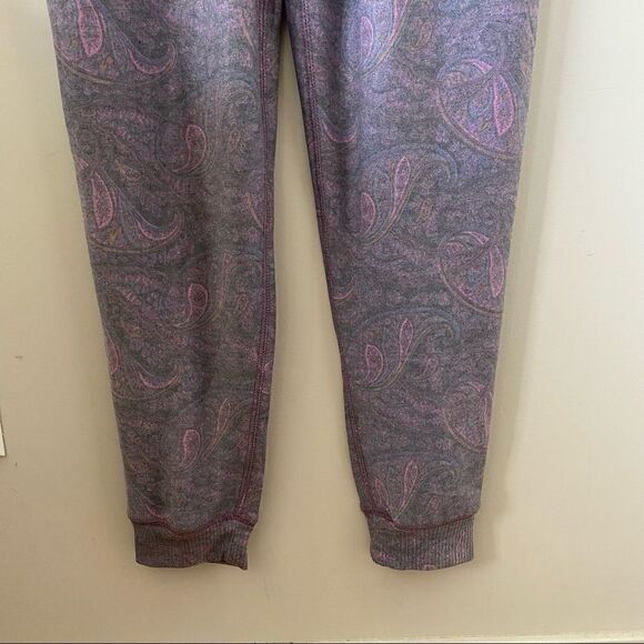 Nwot-Chaser-Purple Paisley Cozy Knit Jumpsuit - Picture 12 of 15